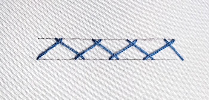 Embroidery Herringbone Stitch