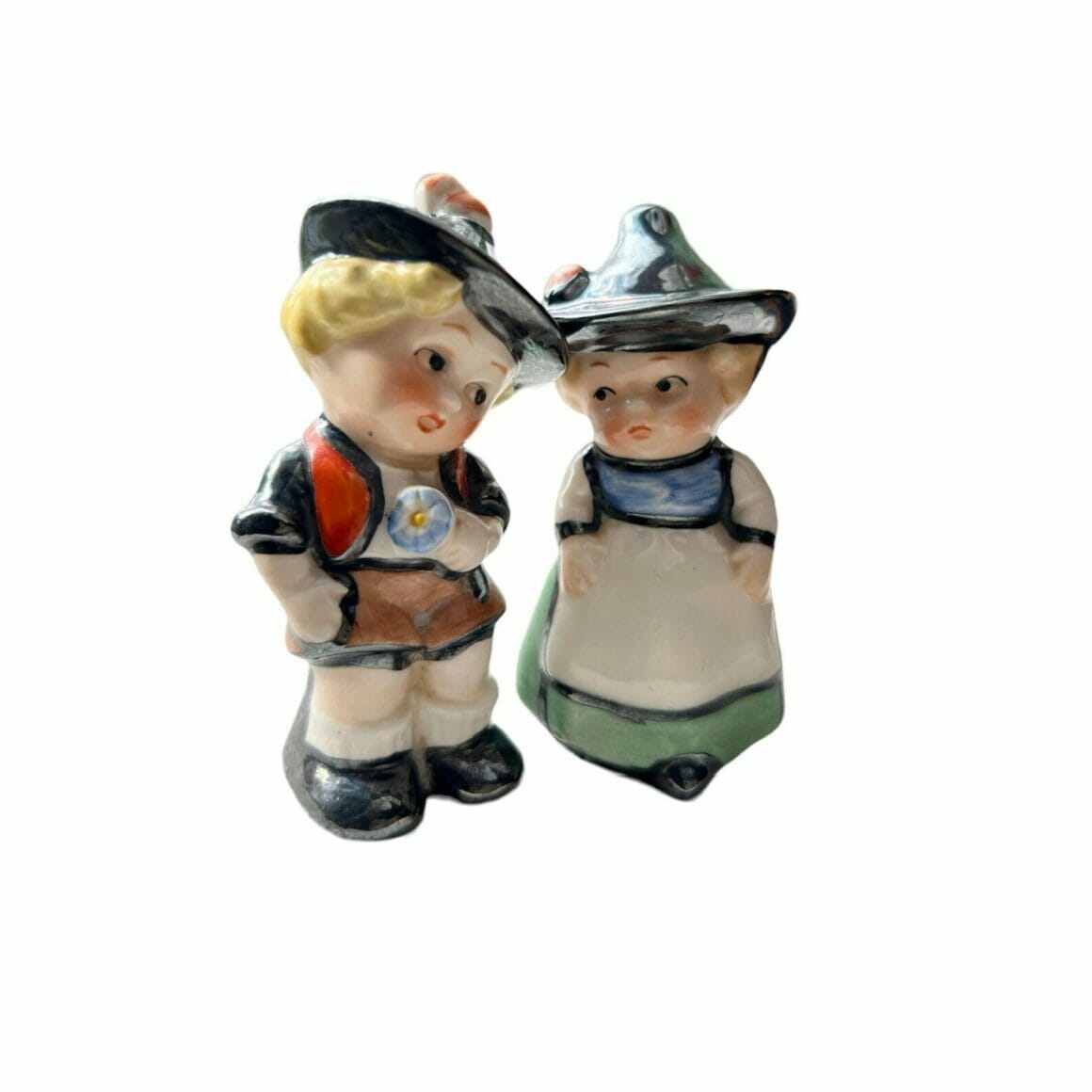 Girl and boy salt and pepper shakers