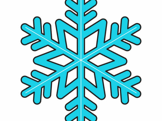 How to draw a snowflake easy step by step
