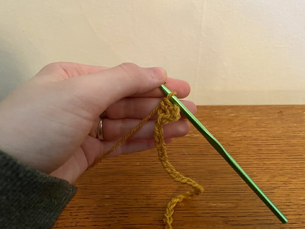 Single Crochet in the Fourth Loop from the Hook 