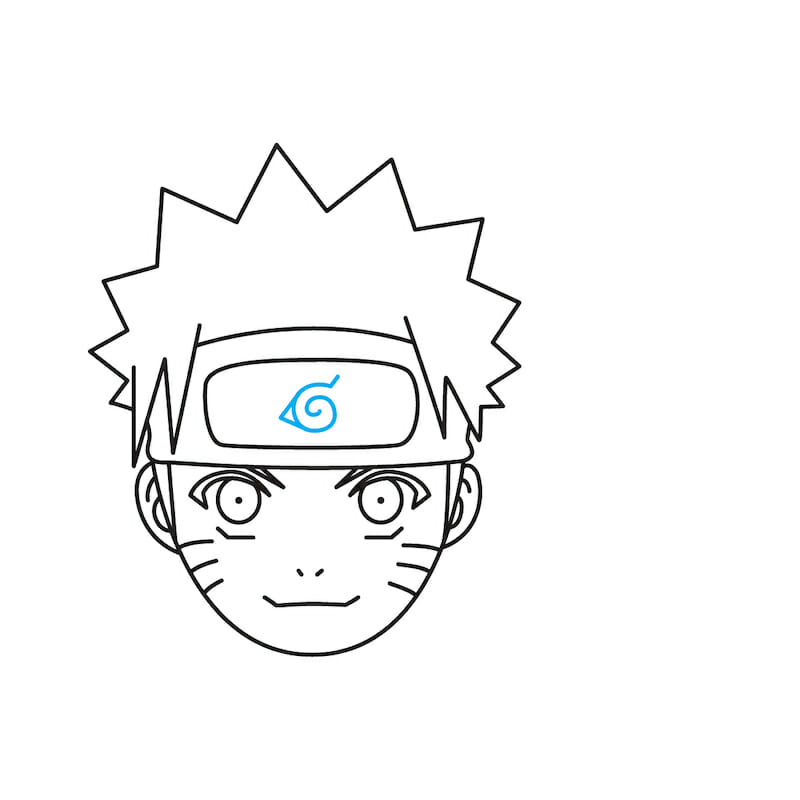 how to draw naruto, step by step, Naruto