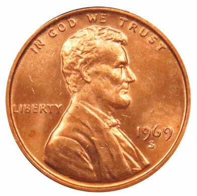 The 1969 Penny Obverse Side