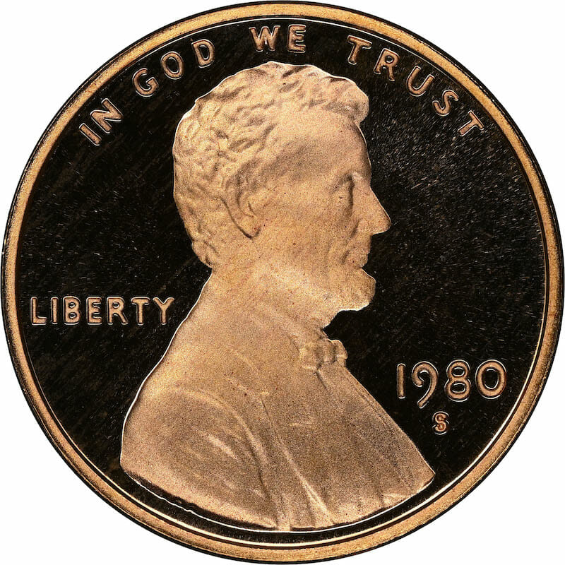 The 1980 Penny Obverse Side