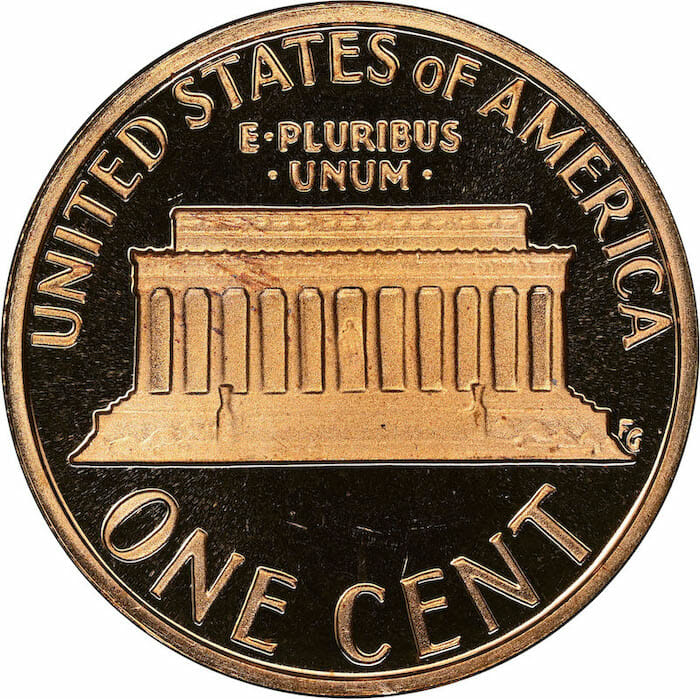 The 1980 Penny Reverse side
