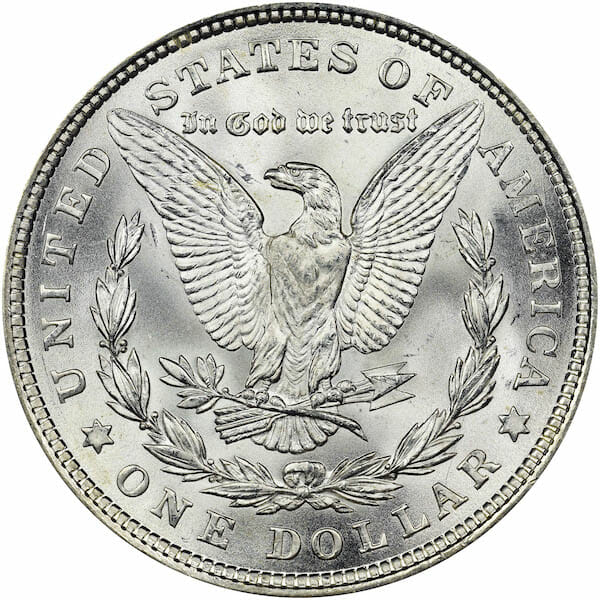 1921 Morgan Silver Dollar Reverse Side