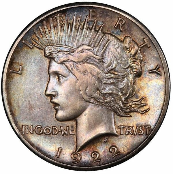 1922 Peace Dollar Obverse Side