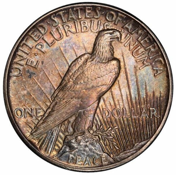 1922 Peace Dollar Reverse Side