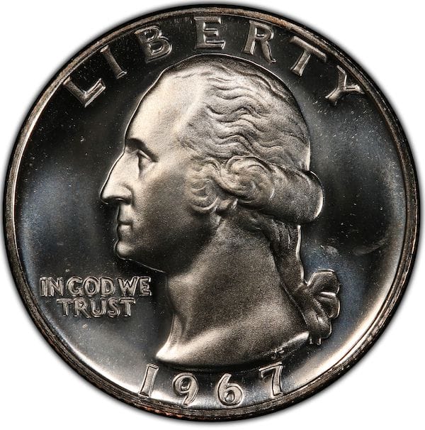 The Obverse Side of the 1967 Quarter