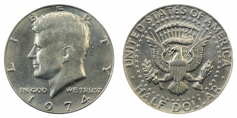 1974 Half Dollar No Mint Mark