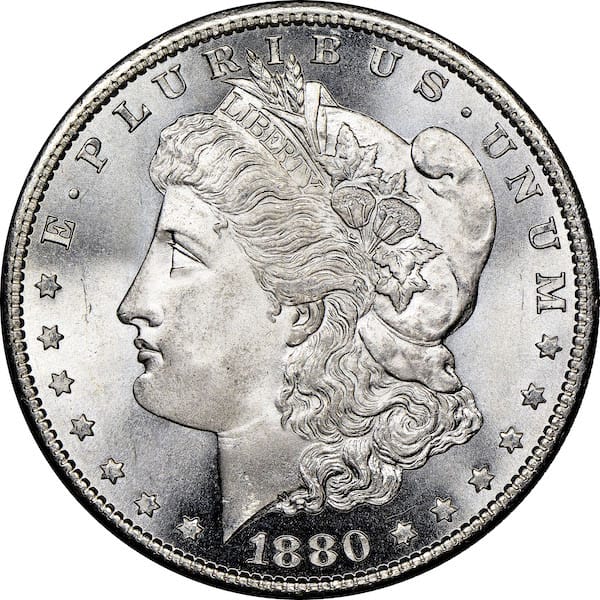 The 1880 Silver Dollar Obverse Side