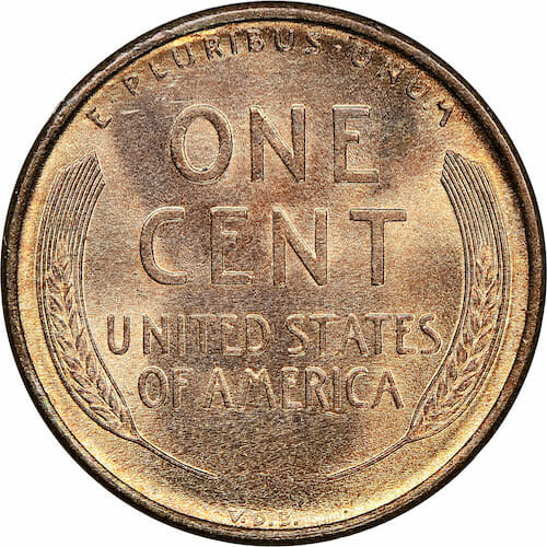 1909 VDB Penny Reverse Side