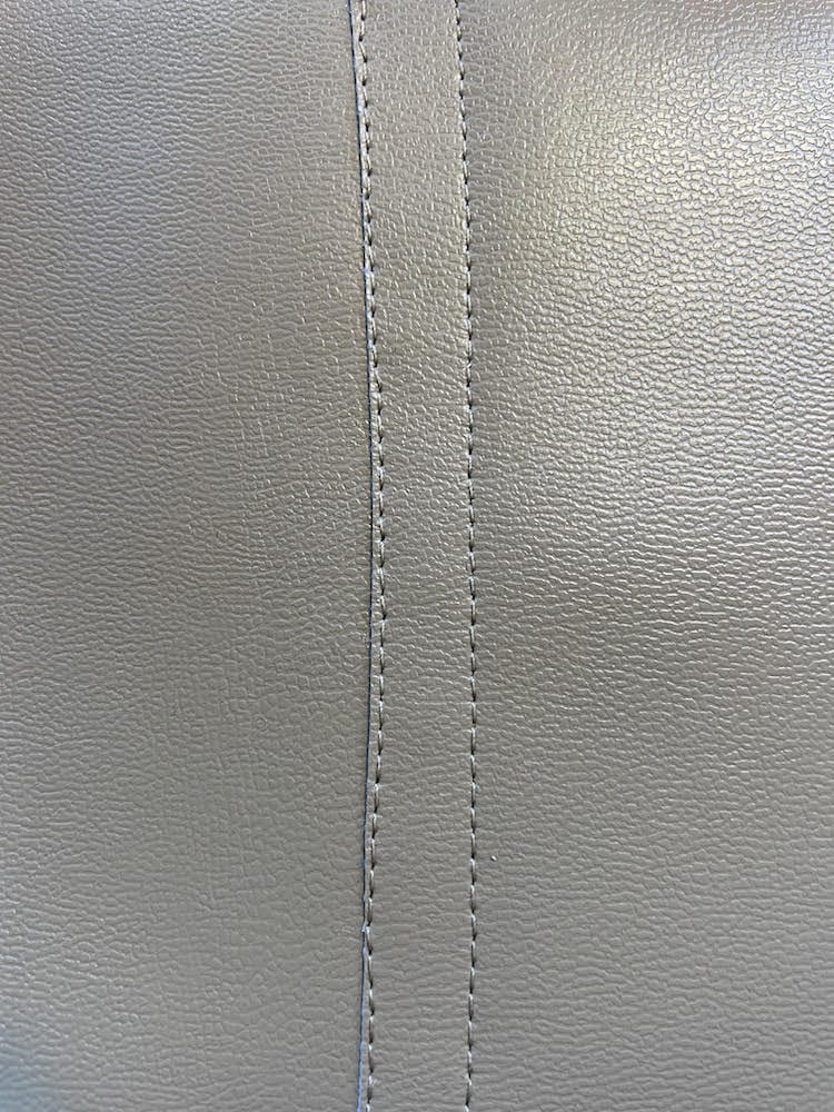 Leather lapped seam