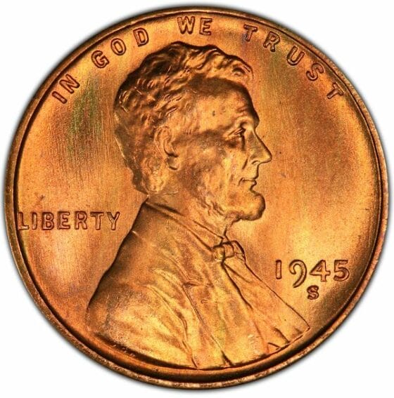 The 1945 Wheat Penny Value, Mintage History & Error List