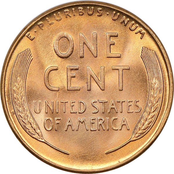 1945 Wheat Penny Reverse side