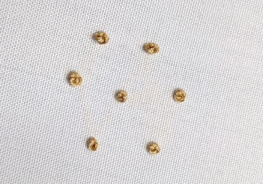 Embroidery French Knot Stitch